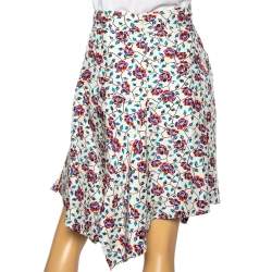 Pre Owned Isabel Marant Multicolor Floral Printed Asymmetrical Rachel Skirt S