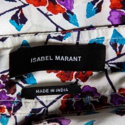 Pre Owned Isabel Marant Multicolor Floral Printed Asymmetrical Rachel Skirt S