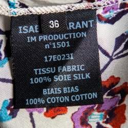 Pre Owned Isabel Marant Multicolor Floral Printed Asymmetrical Rachel Skirt S