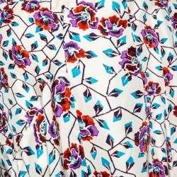 Pre Owned Isabel Marant Multicolor Floral Printed Asymmetrical Rachel Skirt S