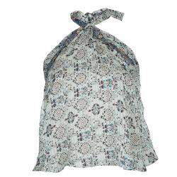 Isabel Marant Floral Print Silk Tie-up Halter Top S