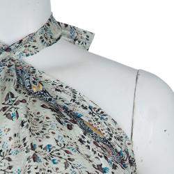 Isabel Marant Floral Print Silk Tie-up Halter Top S