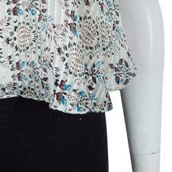 Isabel Marant Floral Print Silk Tie-up Halter Top S