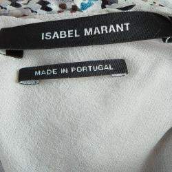 Isabel Marant Floral Print Silk Tie-up Halter Top S