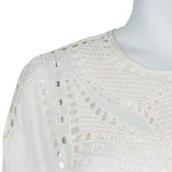 Isabel Marant Etoile White Embriodered Top S