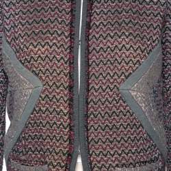 Isabel Marant Multicolored Patterned Lurex Knit Jacket S