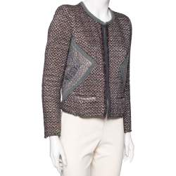 Isabel Marant Multicolored Patterned Lurex Knit Jacket S