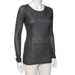 Isabel Marant Grey Cashmere Long Sleeve Sweater L