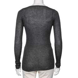 Isabel Marant Grey Cashmere Long Sleeve Sweater L