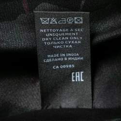 Pre Owned Isabel Marant Black Floral Printed Silk Belted Sleeveless Dress S