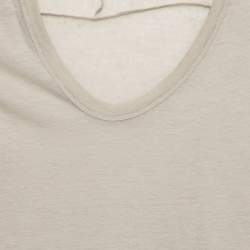 Isabel Marant Beige Cotton See Through Sleeveless Mini Dress M