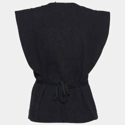 Isabel Marant Black Linen Wrap Vest M