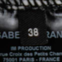 Pre Owned Isabel Marant Monochrome Polka Dotted Jersey Belted Dress M