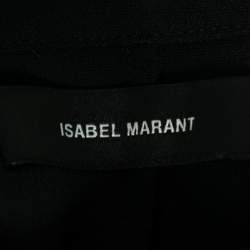 Isabel Marant Black Crepe  Long Sleeve Blouse M