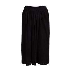 Isabel Marant Etoile Black Cotton Eyelet Detail Gathered Skirt S