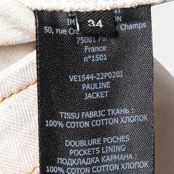 Isabel Marant Cream Denim Pauline Jacket S