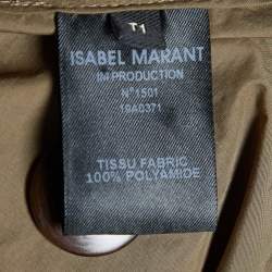 Pre Owned Isabel Marant Brown Synthetic Hooded Cover Coat (One Size)