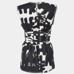 Pre Owned Isabel Marant Multicolor Denim Frayed Detail Sleeveless Top S