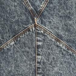 Isabel Marant Blue Marble Dyed Denim Midi Dress M