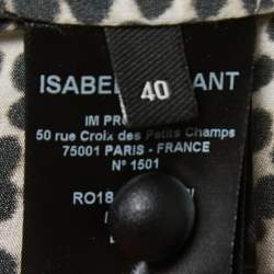 Pre Owned Isabel Marant Brown Animal Print Silk Midi Dress M