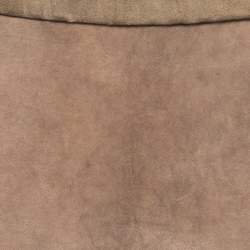 Pre Owned Isabel Marant Brown Lambskin Leather Mini Skirt M