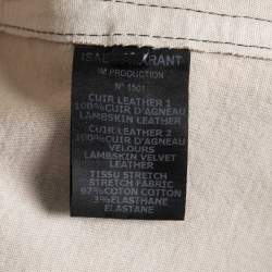 Pre Owned Isabel Marant Brown Lambskin Leather Mini Skirt M