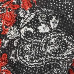 Pre Owned Isabel Marant Black Embroidered Eyelet Cotton One Shoulder Top M