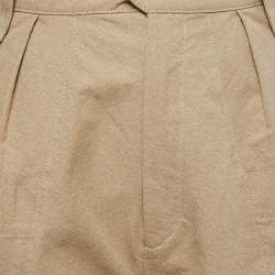 Isabel Marant Beige Cotton High Waist Cargo Pants M Waist 32"