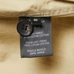 Pre Owned Isabel Marant Beige Cotton Belted High Neck Folded Sleeveless Top M