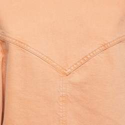 Isabel Marant Orange Denim Double Breasted Jacket M