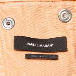 Isabel Marant Orange Denim Double Breasted Jacket M
