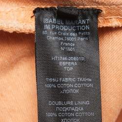 Isabel Marant Orange Denim Double Breasted Jacket M