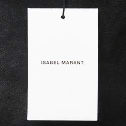 Pre Owned Isabel Marant Black Leather Mini Skirt L