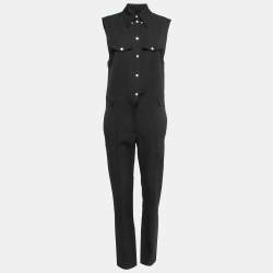 Isabel Marant Black Wool Sleeveless Tealdio Jumpsuit S