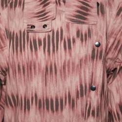 Isabel Marant Pink Tie-Dye Printed Denim Idaline Jacket S