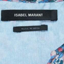 Pre Owned Isabel Marant Multicolor Floral Print Silk Maxi Dress S