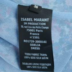 Pre Owned Isabel Marant Multicolor Floral Print Silk Maxi Dress S