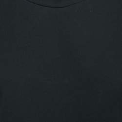 Pre Owned Isabel Marant Black Cotton Shoulder Padded Knotted T-Shirt XS