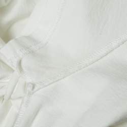 Pre Owned Isabel Marant White Cotton Knotted T-Shirt XS