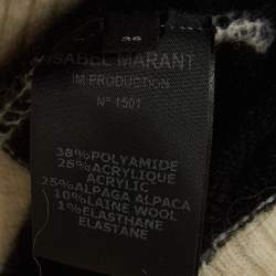 Isabel Marant Cream Patterned Knit Samuel Oversized Sweater S