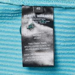 Isabel Marant Teal Blue Corduroy Madiana Jacket and Melva Skirt Set S/M