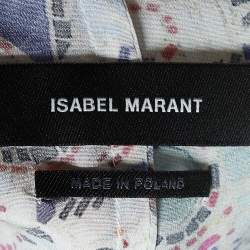 Isabel Marant Multicolor Amba Print Stretch Silk Long Sleeve Blouse M