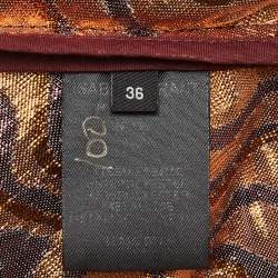 Isabel Marant Metallic Patterned Lurex Ruched Top S