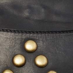 Pre Owned Isabel Marant Black Leather Nasko Studded Crossbody Bag