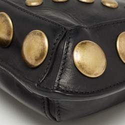 Pre Owned Isabel Marant Black Leather Nasko Studded Crossbody Bag