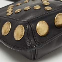Pre Owned Isabel Marant Black Leather Nasko Studded Crossbody Bag
