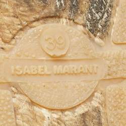 Isabel Marant Beige Canvas Espadrille Flats Size 39
