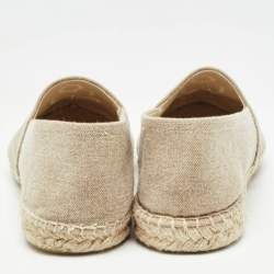 Isabel Marant Beige Canvas Espadrille Flats Size 39