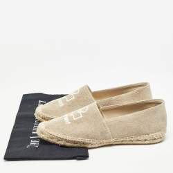 Isabel Marant Beige Canvas Espadrille Flats Size 39