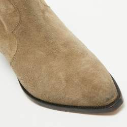 Isabel Marant Grey Suede Ankle Length Boots Size 41